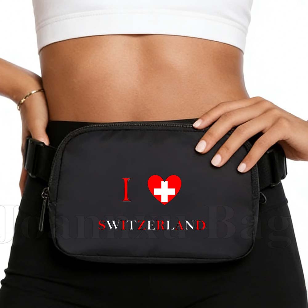 Yoga Fitness Bag - Switzerland Country Heart Flag Fashion Yoga