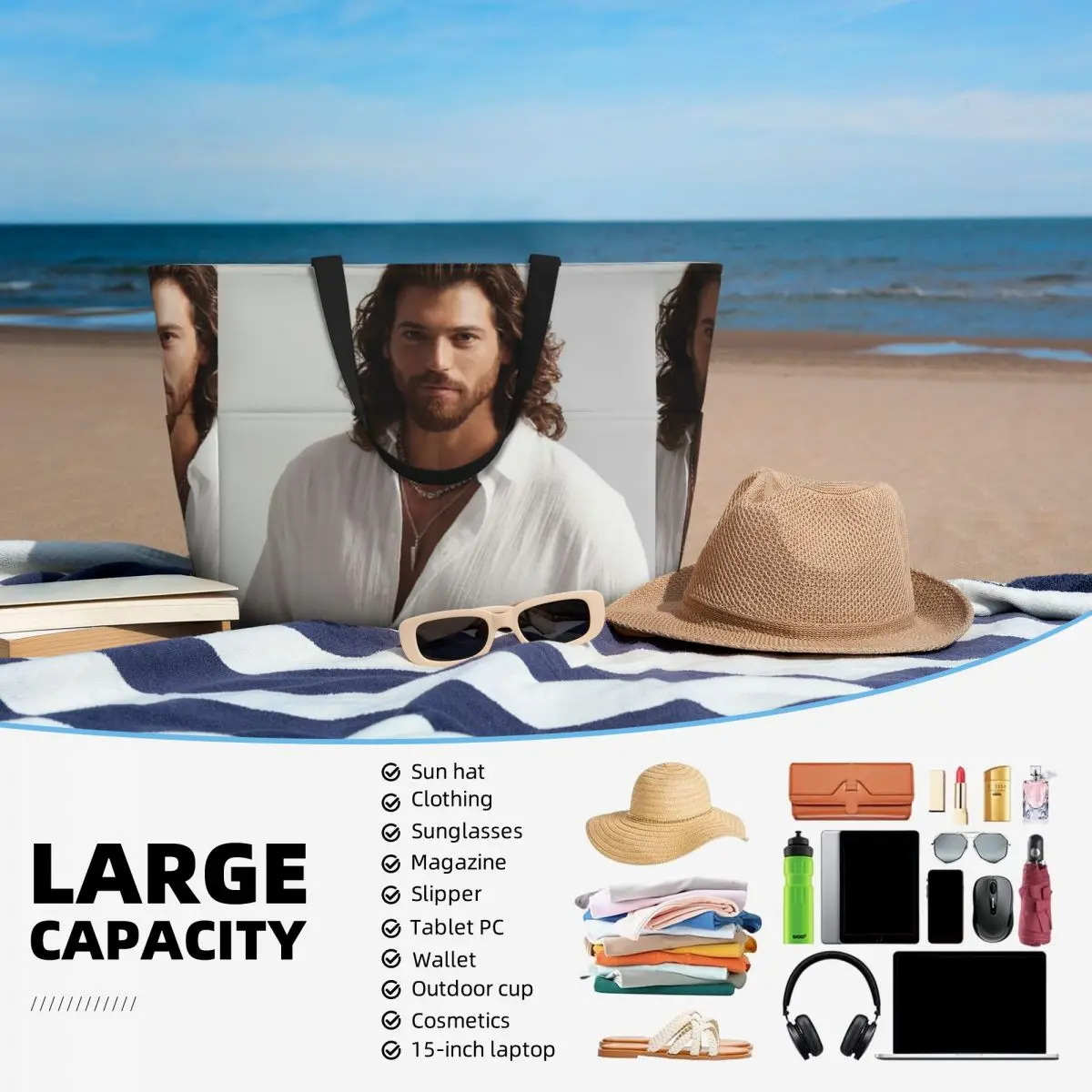 Actor Can Yaman Photo Beach To - Yoga Fitness Photos recension och pris