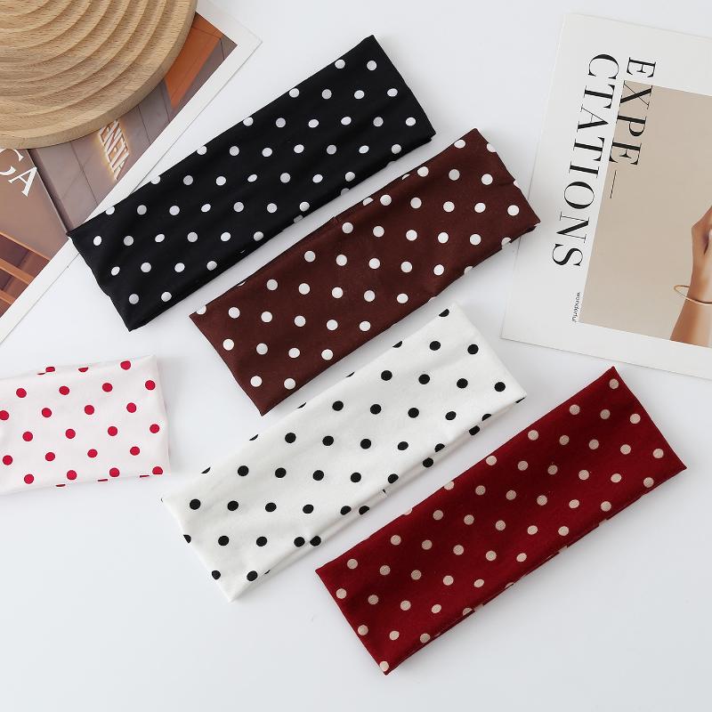 Polka Dot Yoga Elastic Headban - J-Yoga Fitness recension och pris