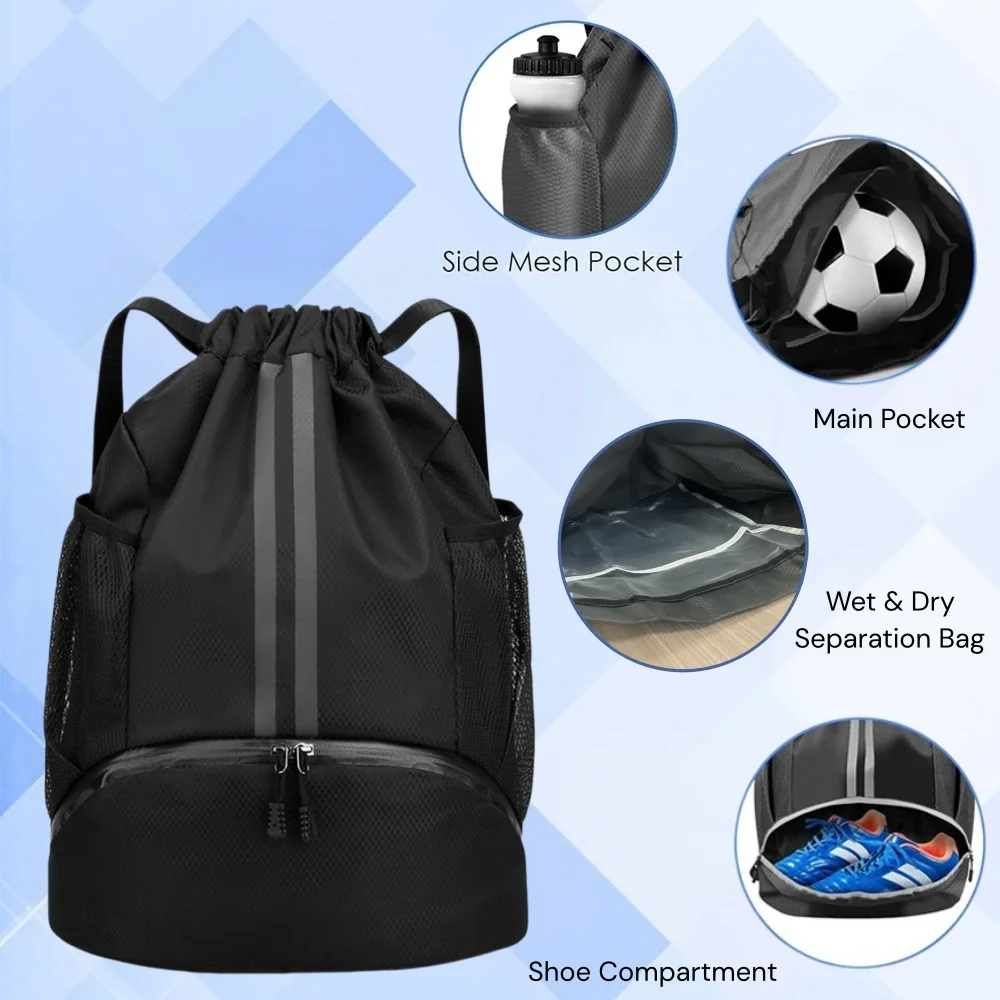 Drawstring Sports Backpack,Lig - Yoga Fitness Bag recension och pris