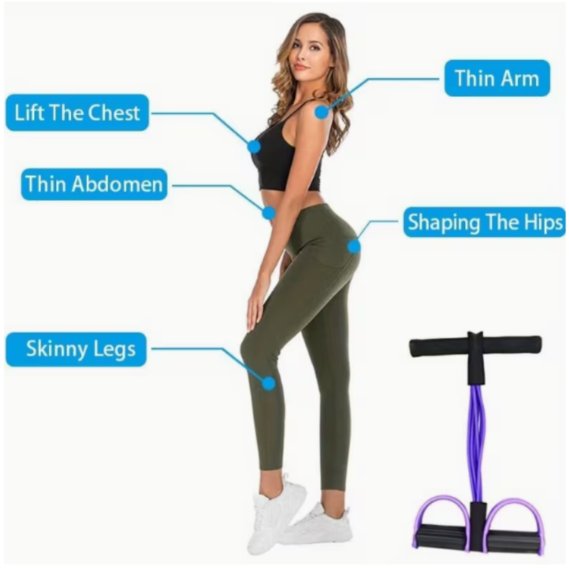 6 Tubes Elastic Yoga Pedal Pul - Yoga Fitness Gear recension och pris