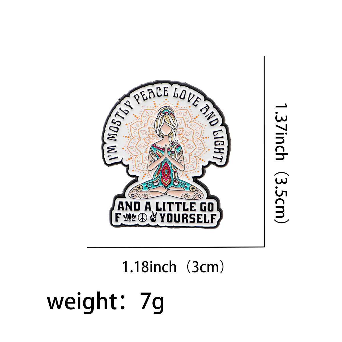 Funny Yoga Enamel Pins Humorou - Yoga Fitness Bag recension och pris