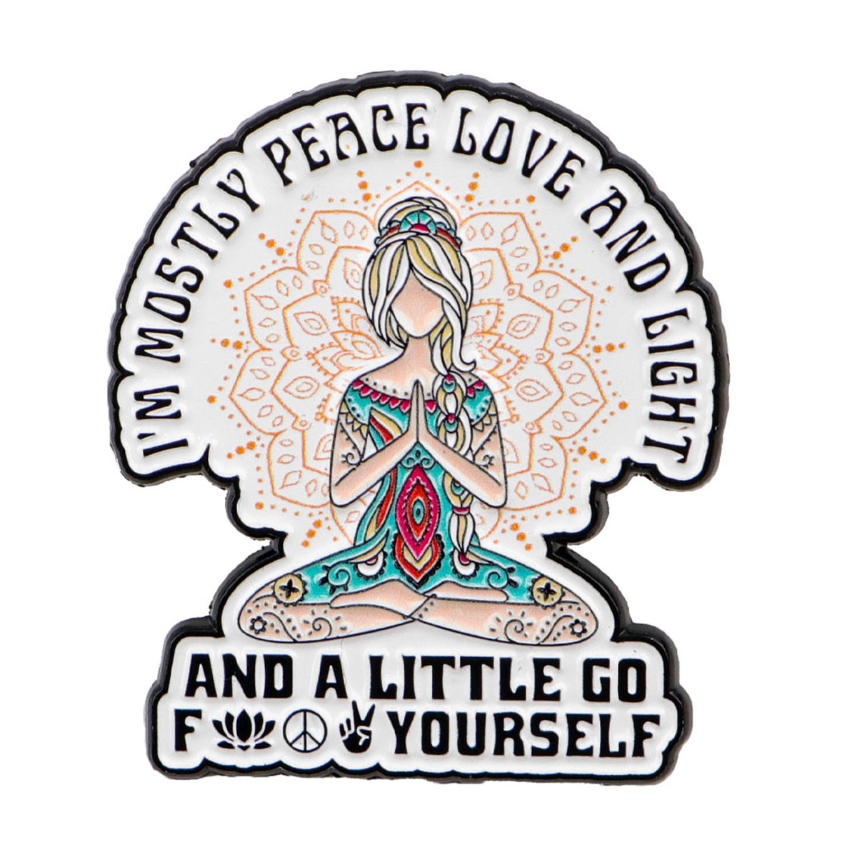 Funny Yoga Enamel Pins Humorou - Yoga Fitness Bag recension och pris