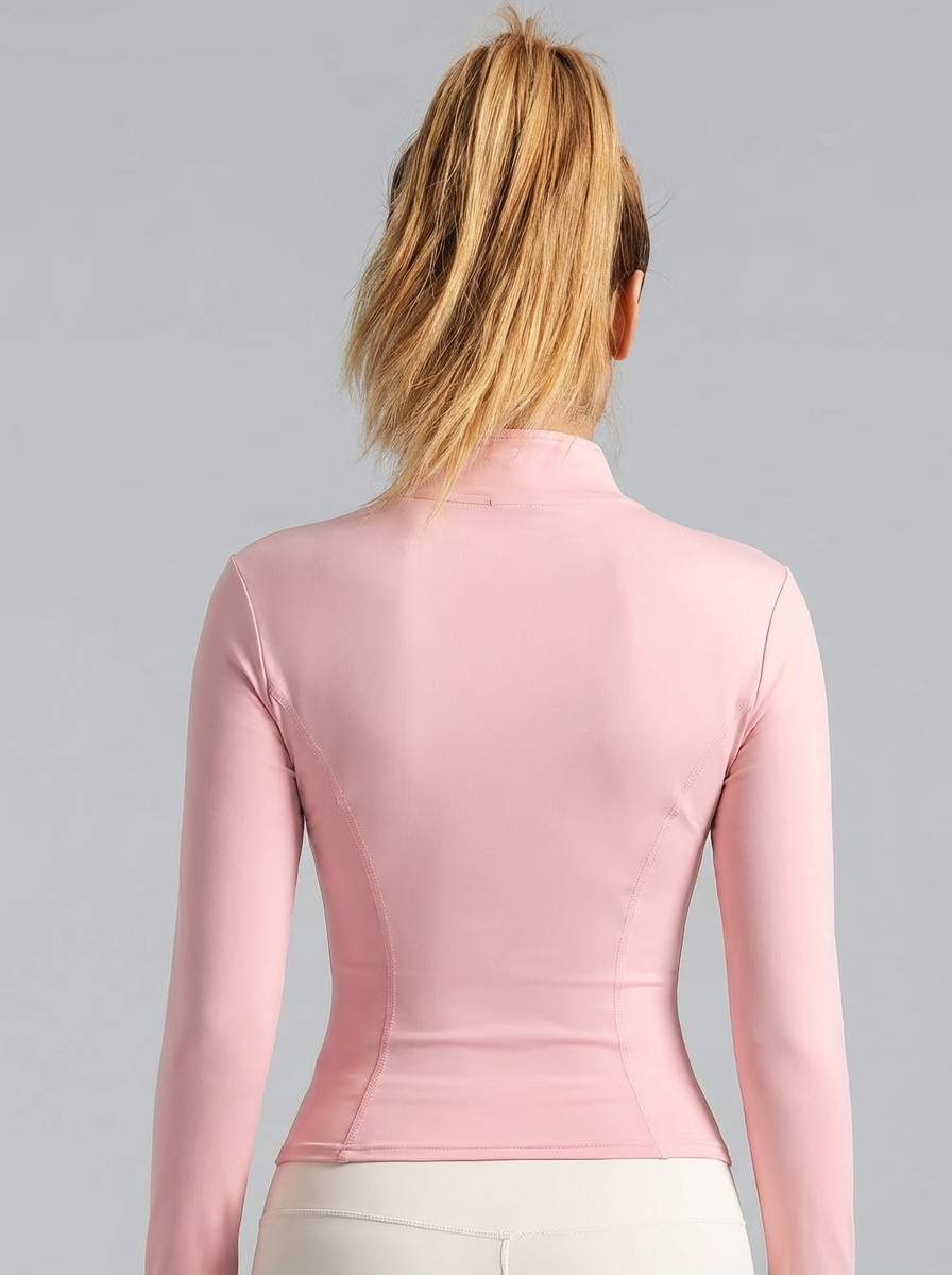 New Women Light Pink Yoga Coat - Yoga Fitness Women recension och pris