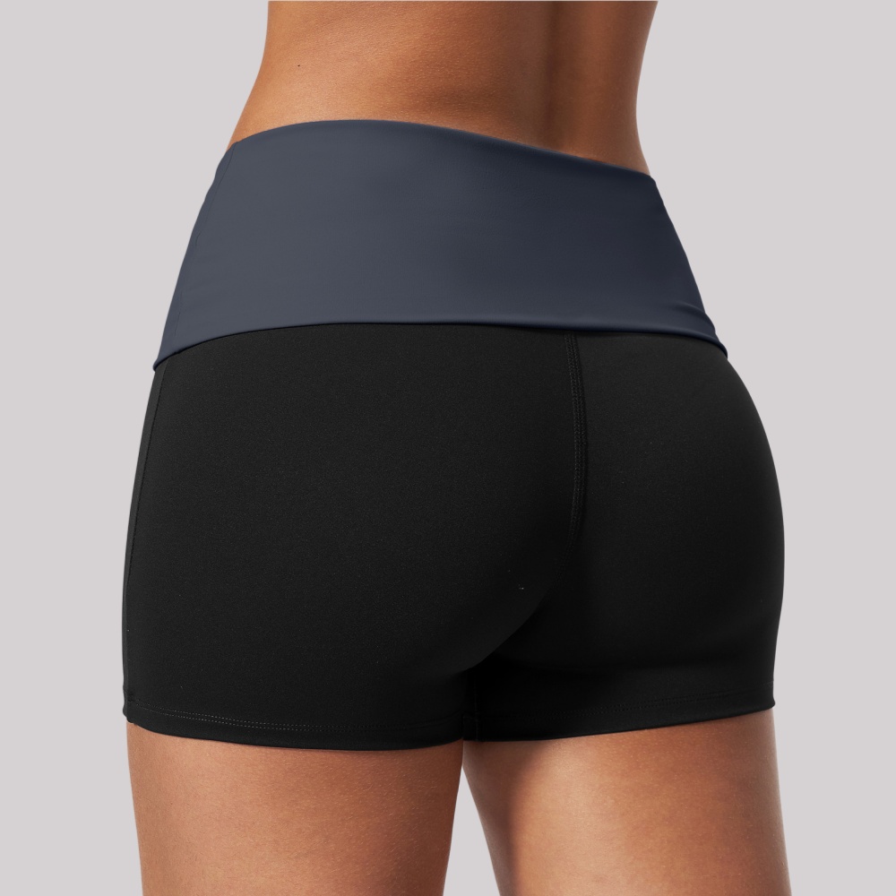 Women Fold Over Yoga Sports Sh - J-Yoga Fitness recension och pris