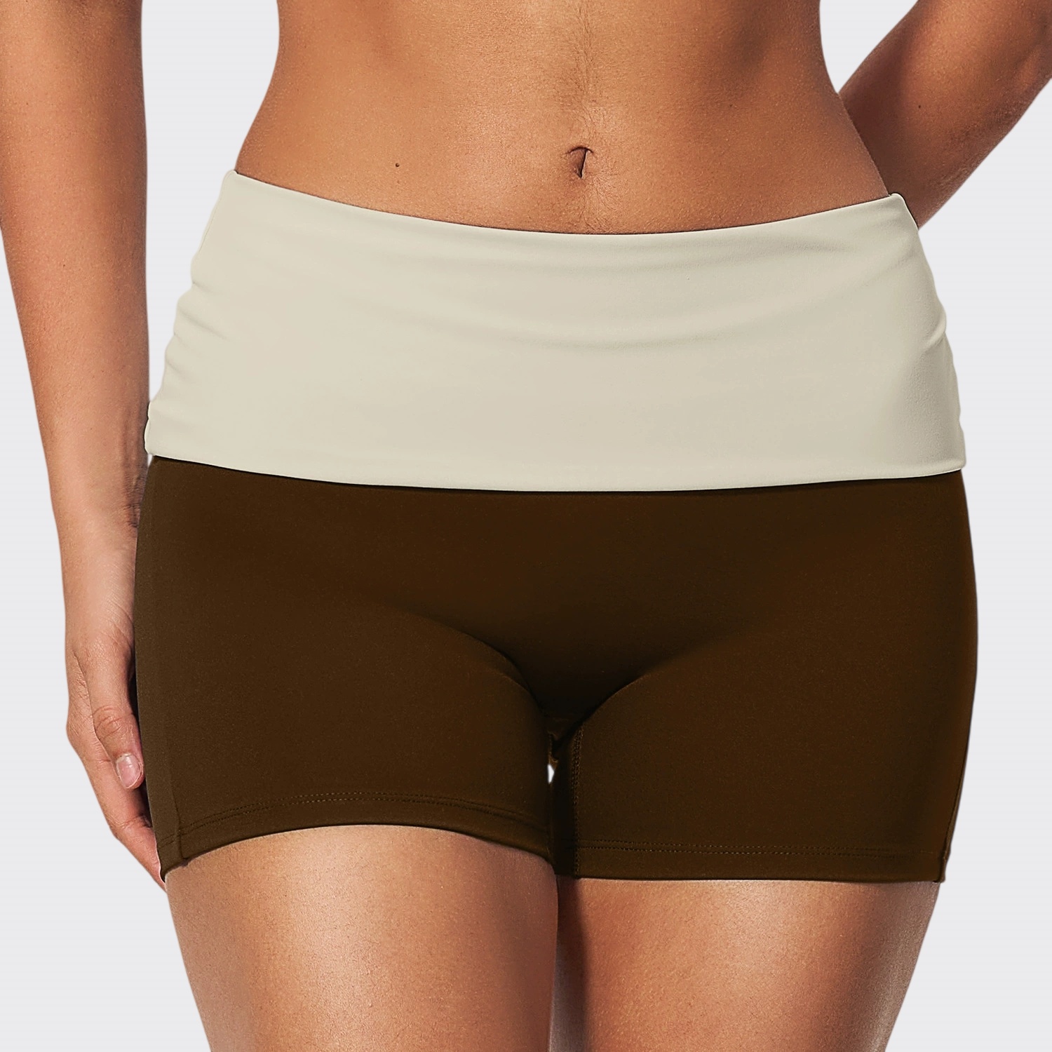 Women Fold Over Yoga Sports Sh - J-Yoga Fitness recension och pris