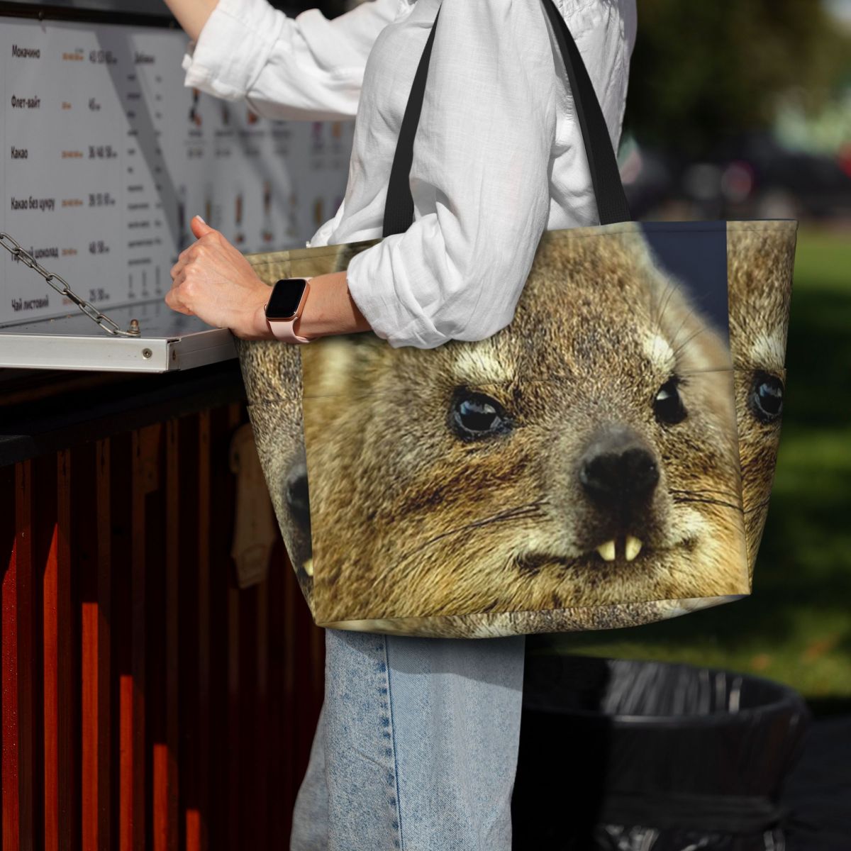 Rock Hyrax Photo Beach Tote Ba - Yoga Fitness Photos recension och pris