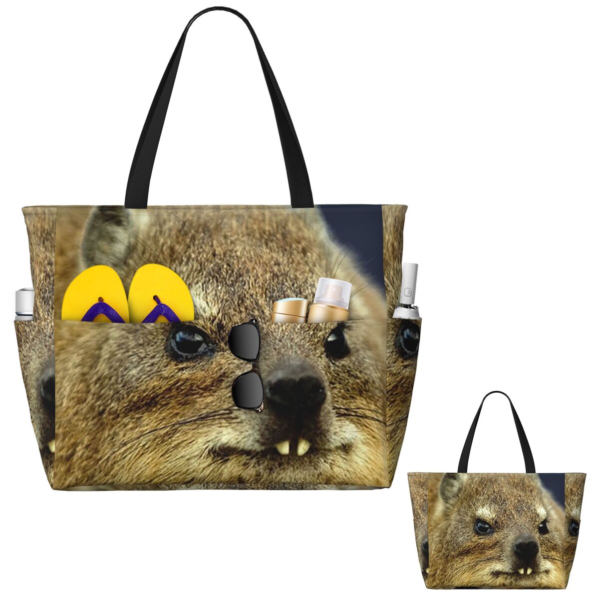 Rock Hyrax Photo Beach Tote Ba - Yoga Fitness Photos recension och pris