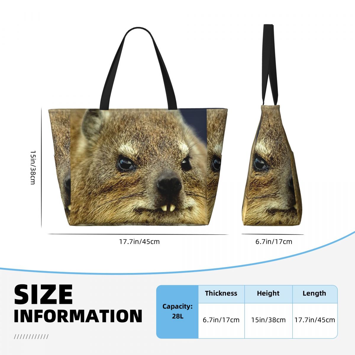 Rock Hyrax Photo Beach Tote Ba - Yoga Fitness Photos recension och pris
