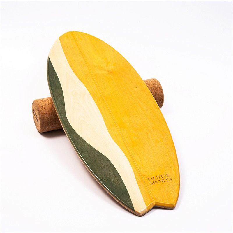 `Fish‑Shaped Wooden Surfing Ba - Yoga Fitness Gear recension och pris