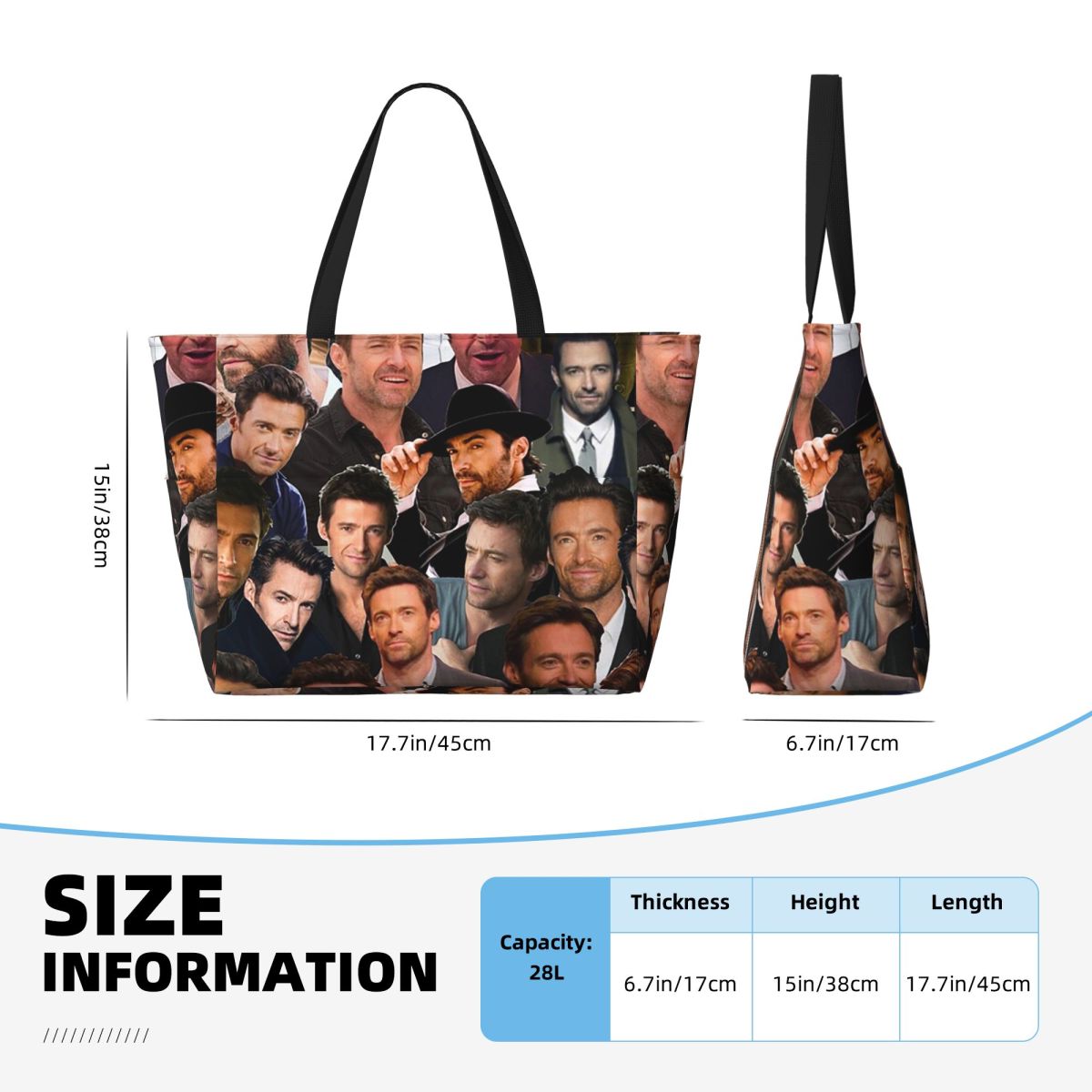 Hugh Jackman Photo Collage Bea - Yoga Fitness Photos recension och pris