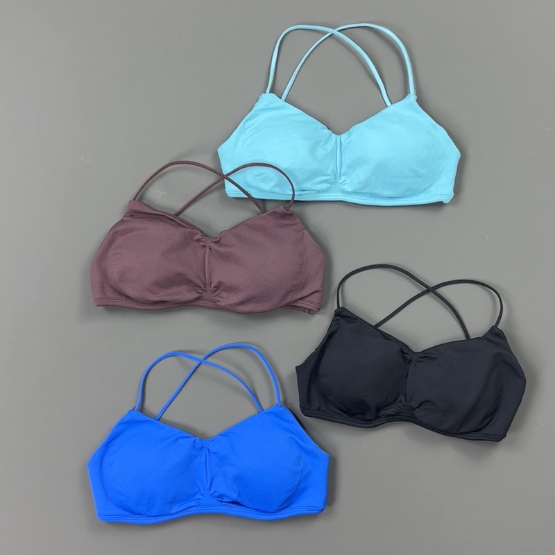 HISTELLO Front Ruched Cross Ba - Yoga Fitness Body recension och pris
