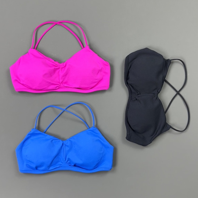 HISTELLO Front Ruched Cross Ba - Yoga Fitness Body recension och pris