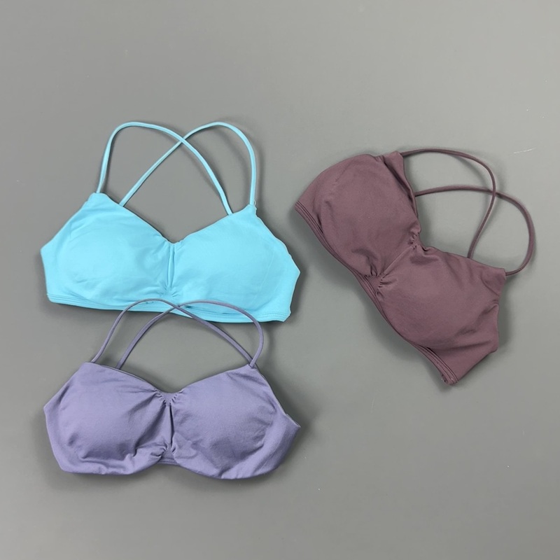 HISTELLO Front Ruched Cross Ba - Yoga Fitness Body recension och pris