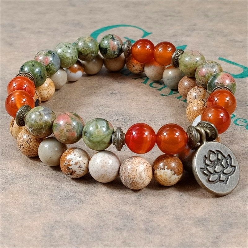 Charm Stone Wrist Mala Healing - J-Yoga Fitness recension och pris