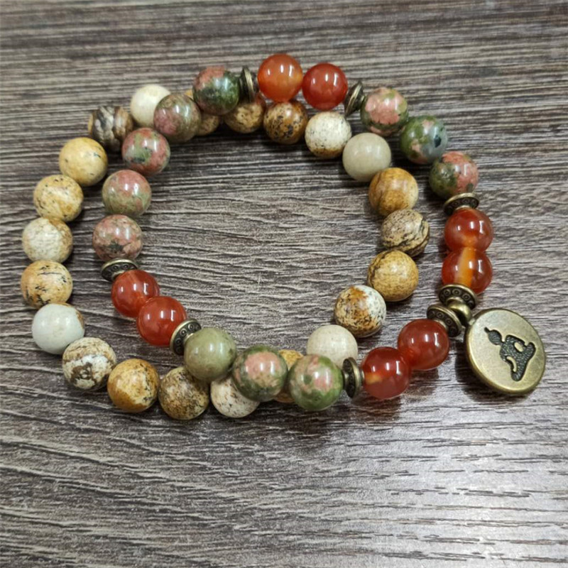 Charm Stone Wrist Mala Healing - J-Yoga Fitness recension och pris