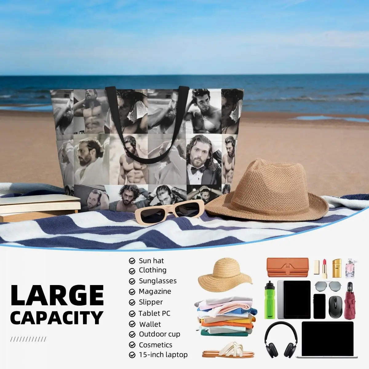 Actor Can Yaman Photo Beach To - Yoga Fitness Photos recension och pris