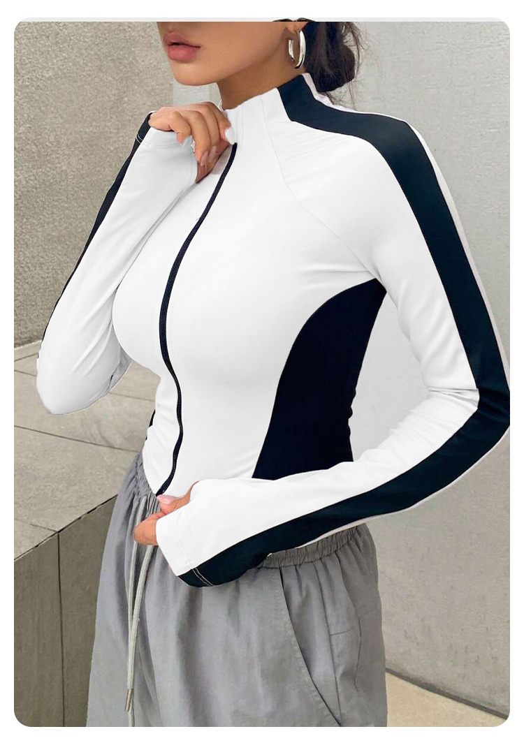 Yoga Clothes Stand Up Collar J - Yoga Fitness Women recension och pris