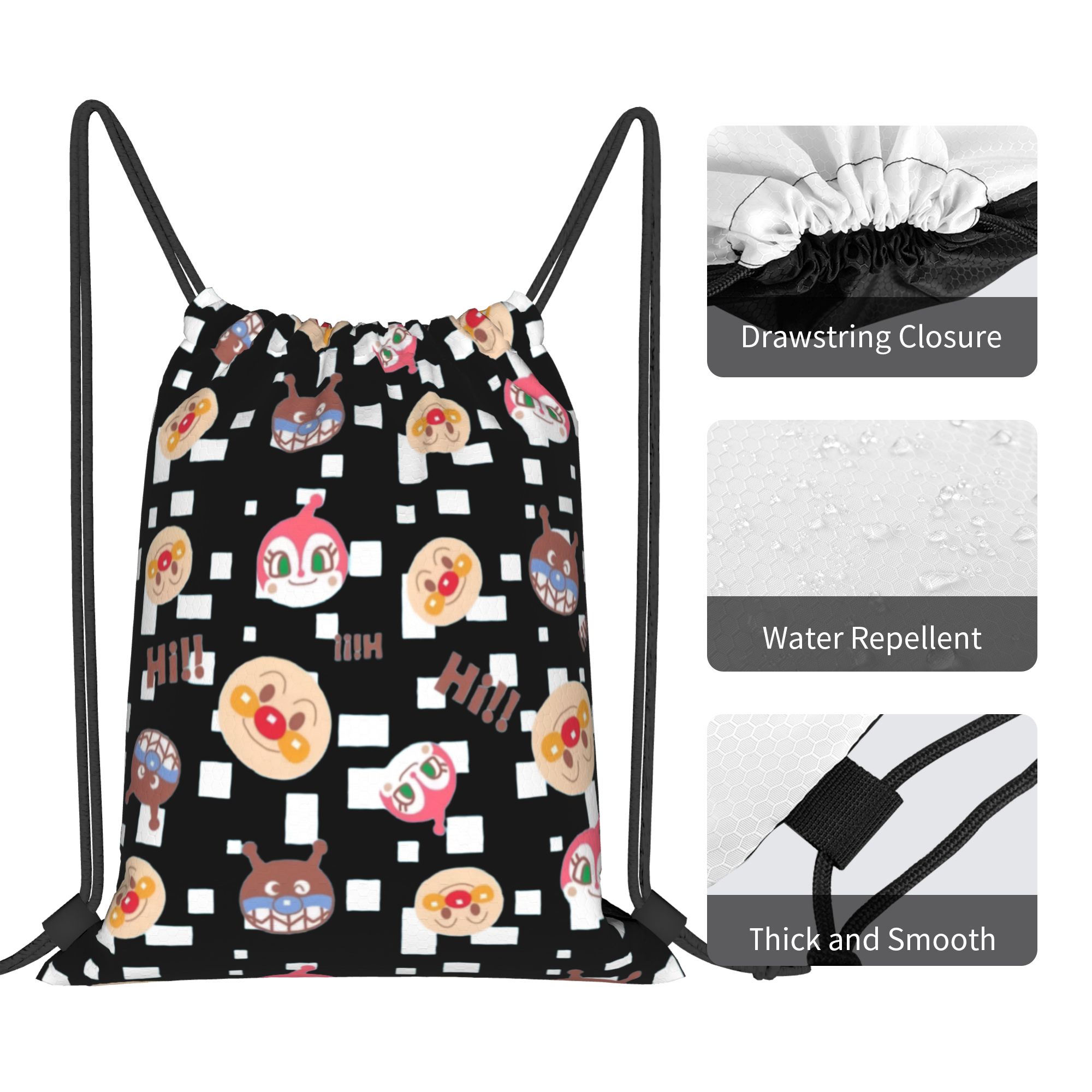 Custom Anpanmans Drawstring Ba - Yoga Fitness Bag recension och pris