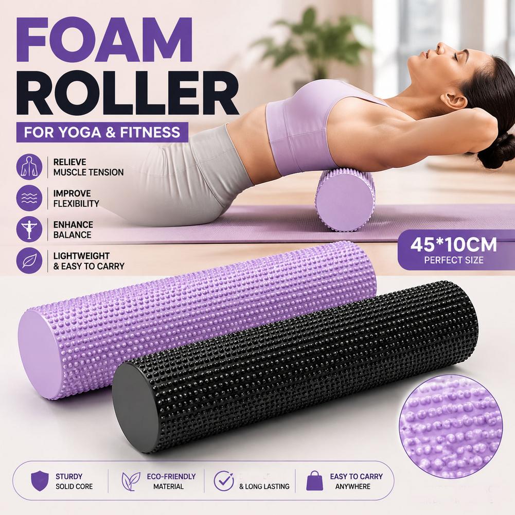 Yoga Foam Roller EVA High Dens - Yoga Fitness Body recension och pris