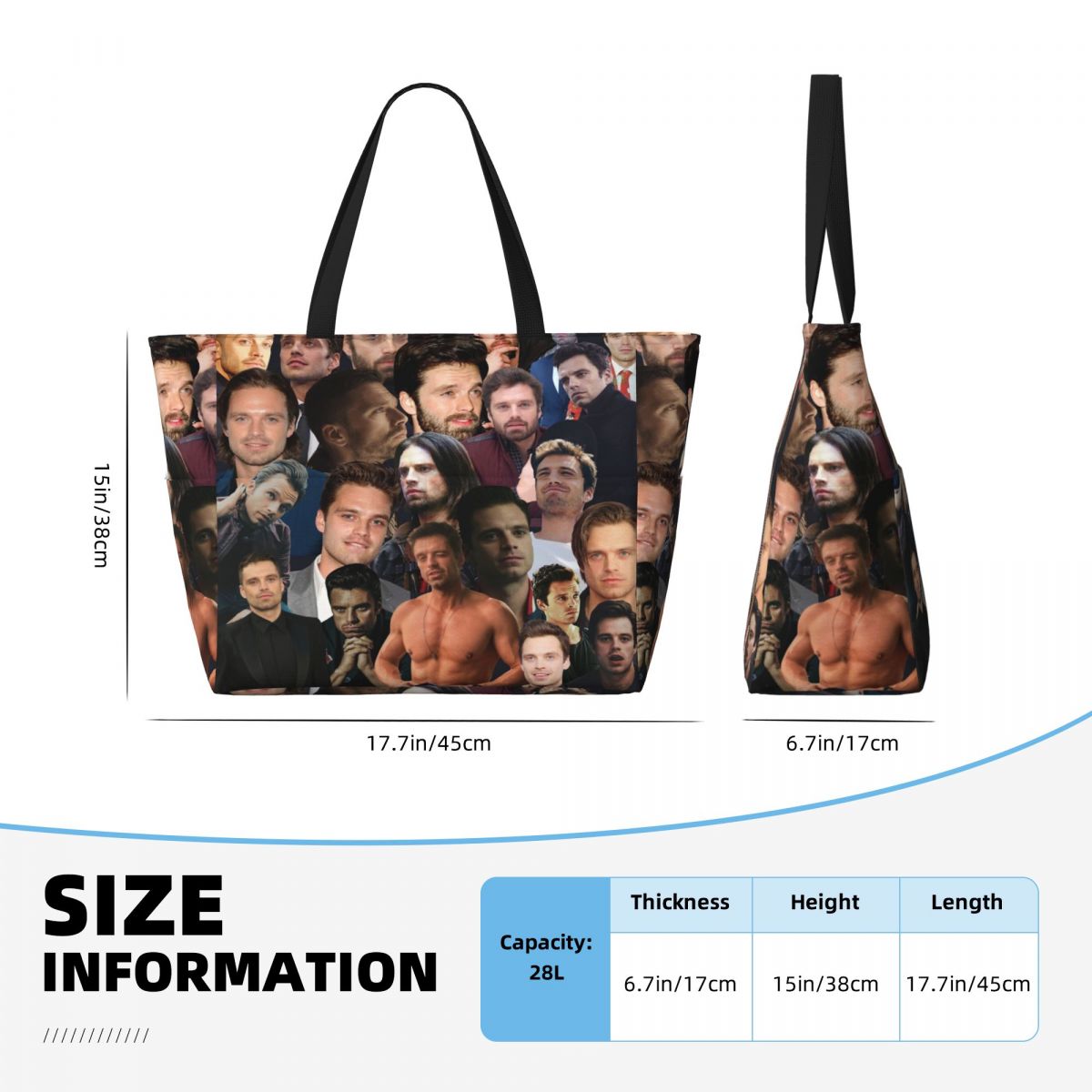 Sebastian Stan Photo Collage B - Yoga Fitness Photos recension och pris