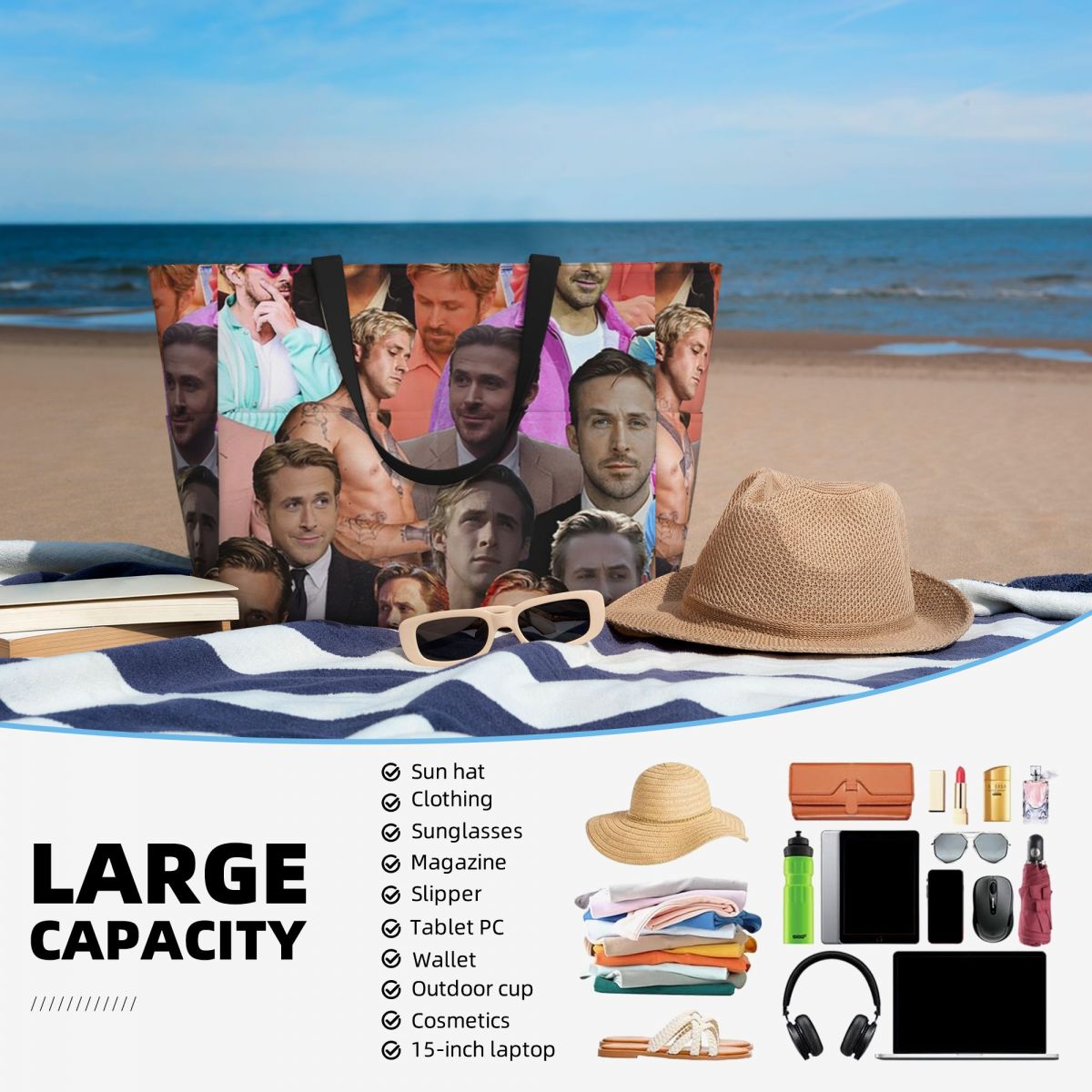 Ryan Gosling Photo Collage Bea - Yoga Fitness Photos recension och pris