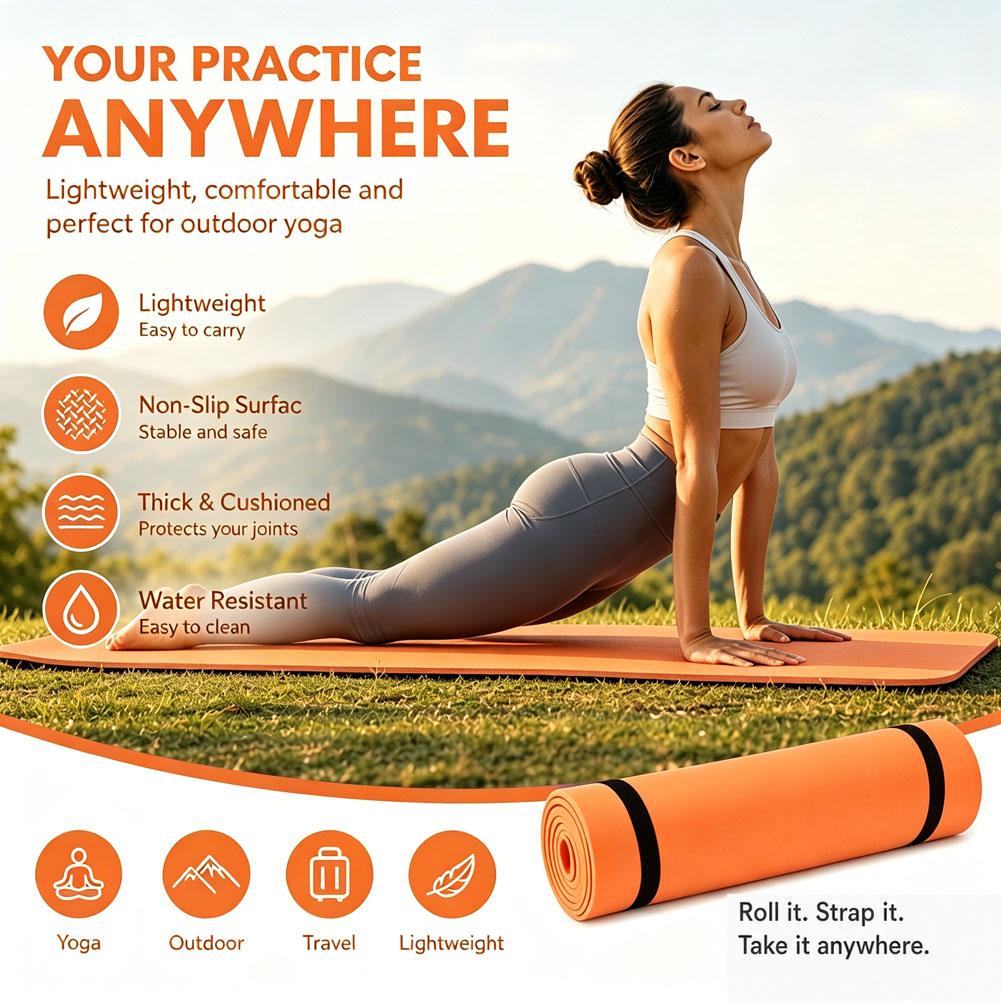 1/2Pcs Thick Yoga Mat Anti-ski - Thick Yoga Mat recension och pris