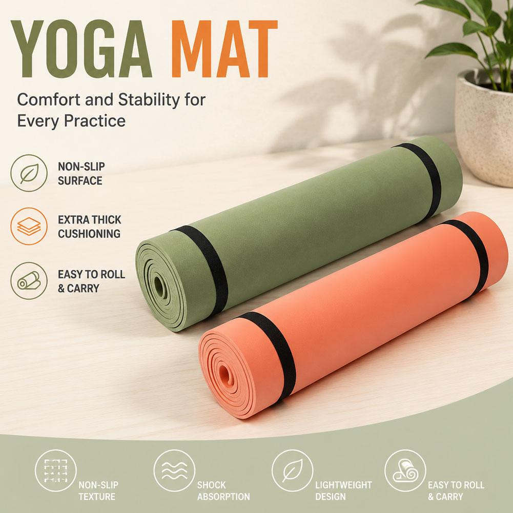 1/2Pcs Thick Yoga Mat Anti-ski - Thick Yoga Mat recension och pris