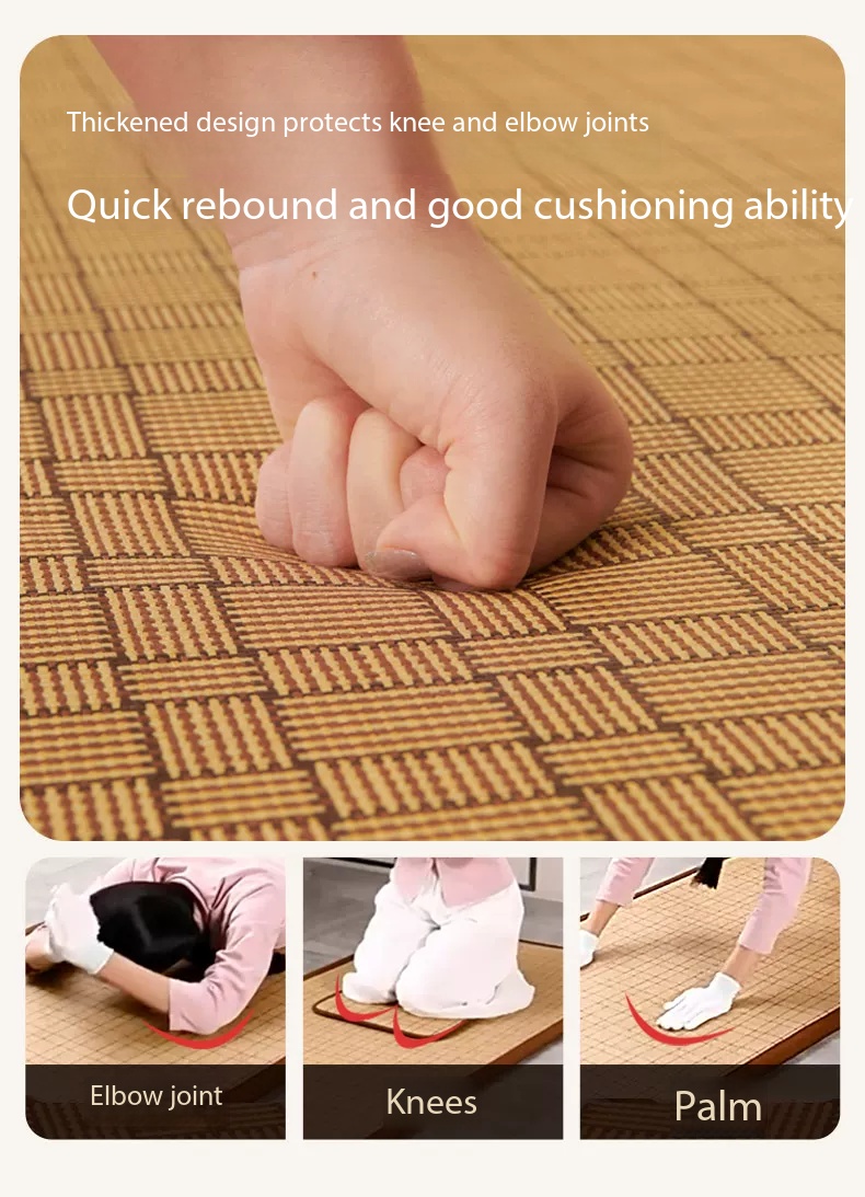 Large Anti-slip Natural Rattan - Thick Yoga Mat recension och pris