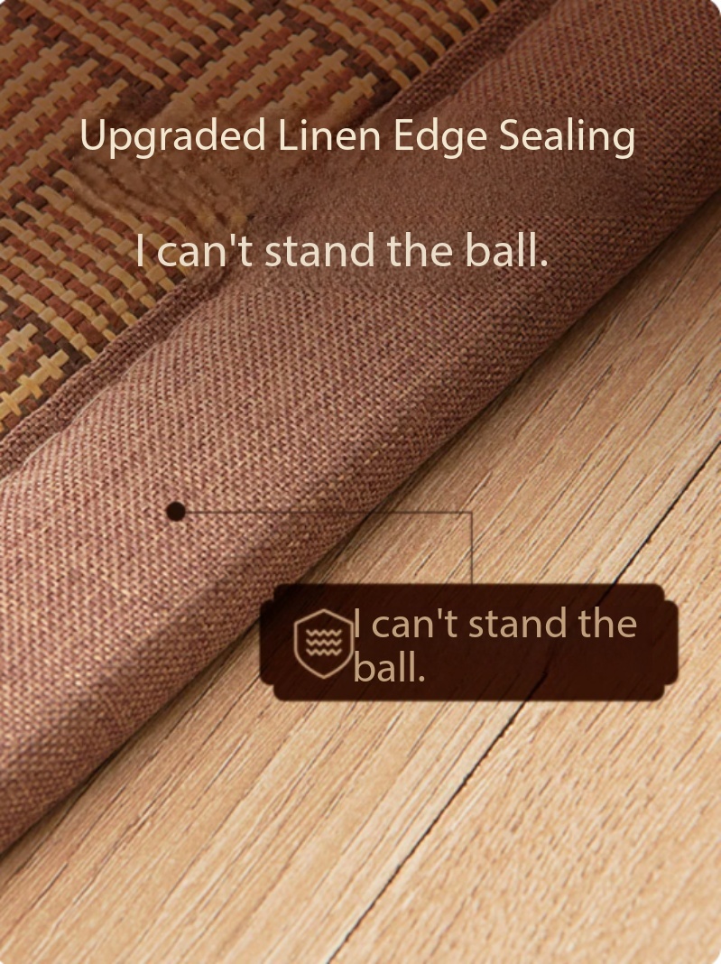 Large Anti-slip Natural Rattan - Thick Yoga Mat recension och pris