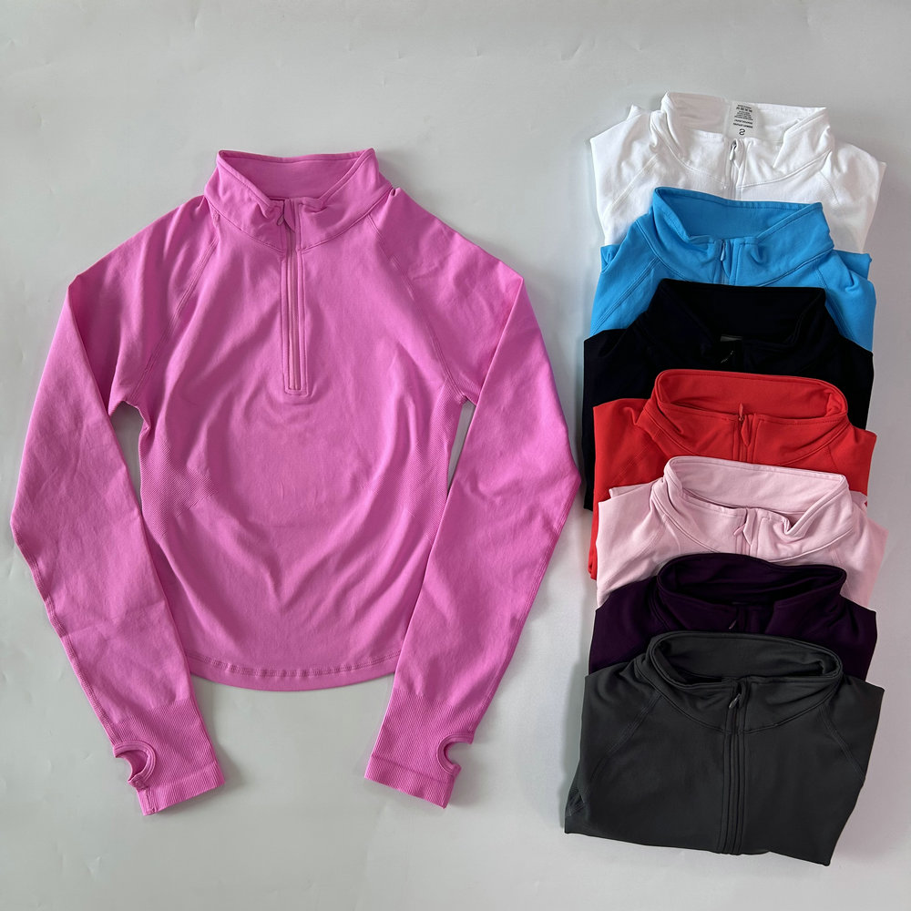 No Logo Yoga Jacket With Half  - Yoga Fitness Women recension och pris