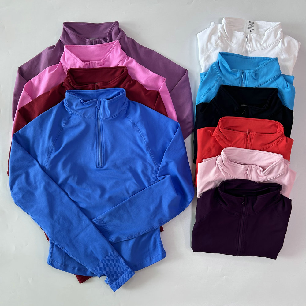 No Logo Yoga Jacket With Half  - Yoga Fitness Women recension och pris